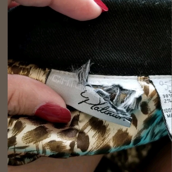 CHICO'S Black Denim Stretch Jacket Coat  Size 0 - Picture 8 of 9